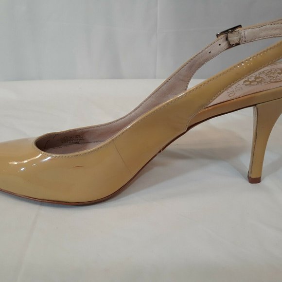 Vince Camuto 10 1/2  women's nude high heels - Picture 8 of 10